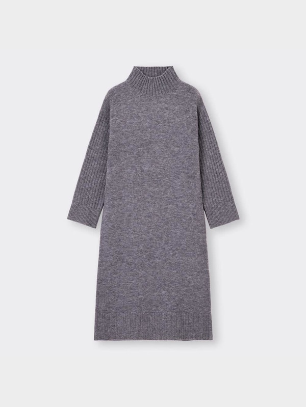 パフィータッチハイネックワンピース(長��袖)