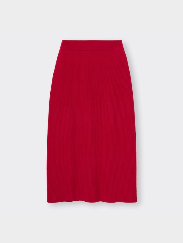 リブニットスカート