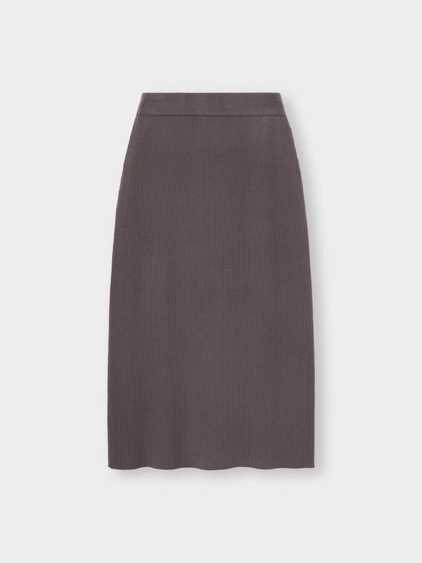 リブニットスカート