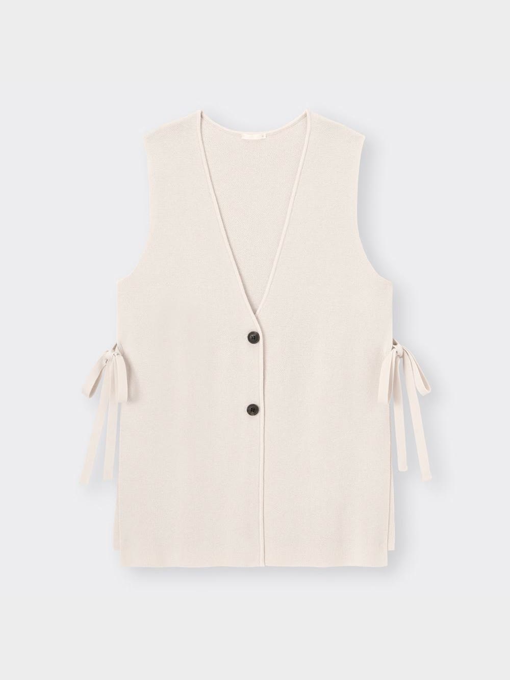 GU公式 | ダブルジャカードニットジレQ