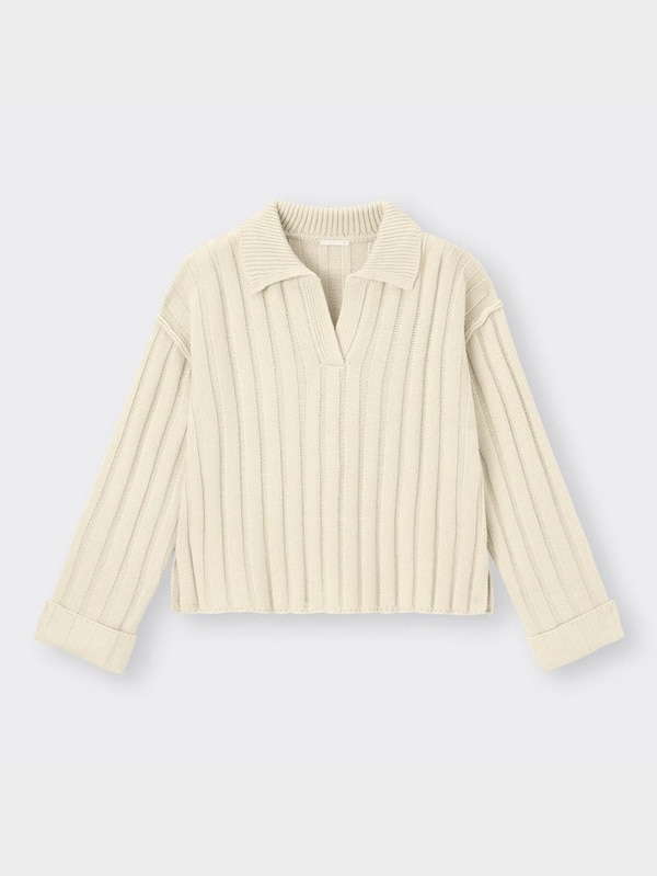 ワイドリブスキッパーセーター(長袖)Q