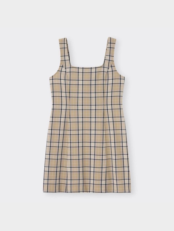 チェックミニジャンパードレ�スYT+E