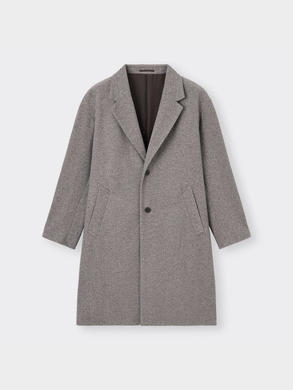 ニットメルトンチェスターコート