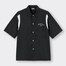 リラックスフィットボーリングシャツ(5分袖)NT+E-BLACK