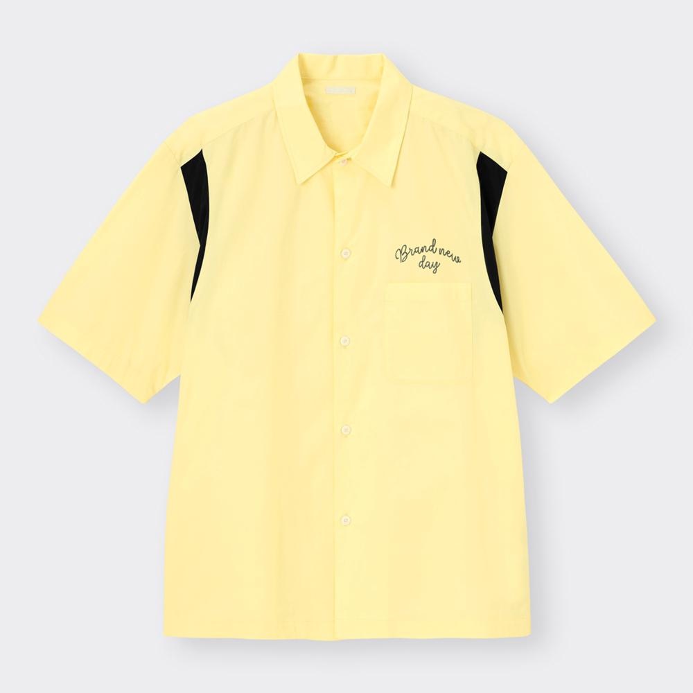 GU公式 | リラックスフィットボーリングシャツ(5分袖)NT+E