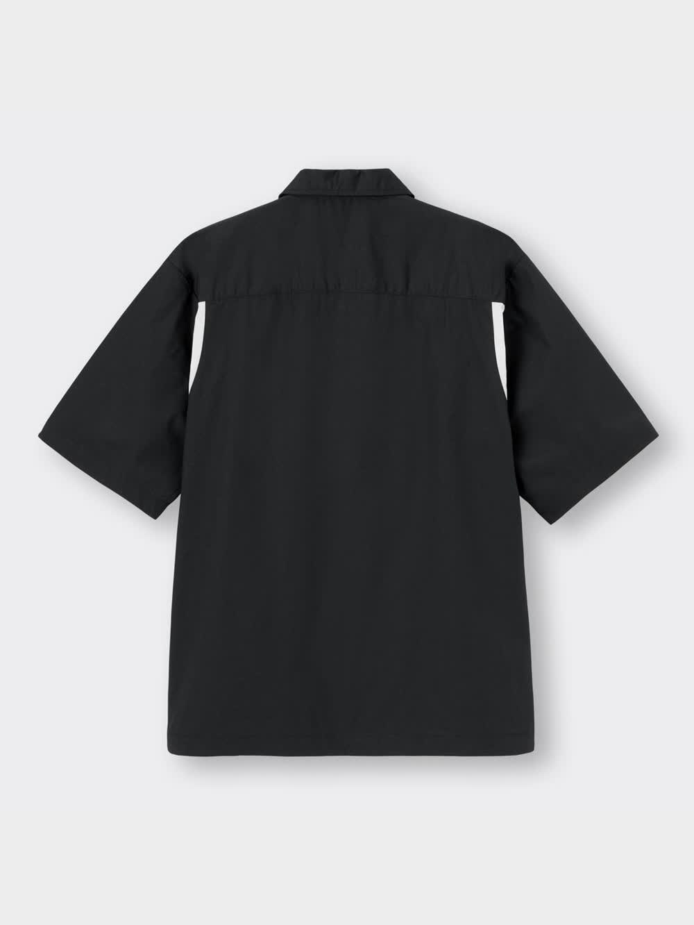 GU公式 | リラックスフィットボーリングシャツ(5分袖)NT+E(メンズ)