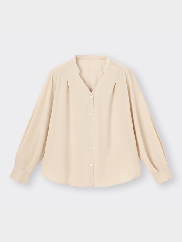 サテンスキッパーブラウス(長袖)Z