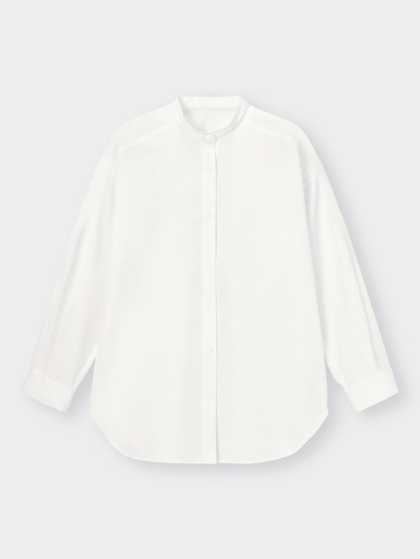 バンドカラーロングシャツ(長袖)RS+E