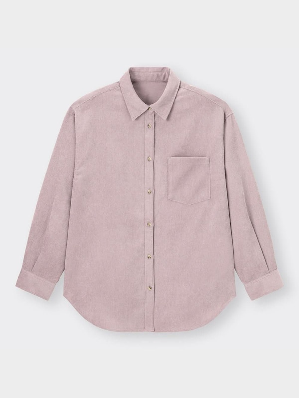 コーデュロイオーバーサイズシャツ(長袖)RS+X