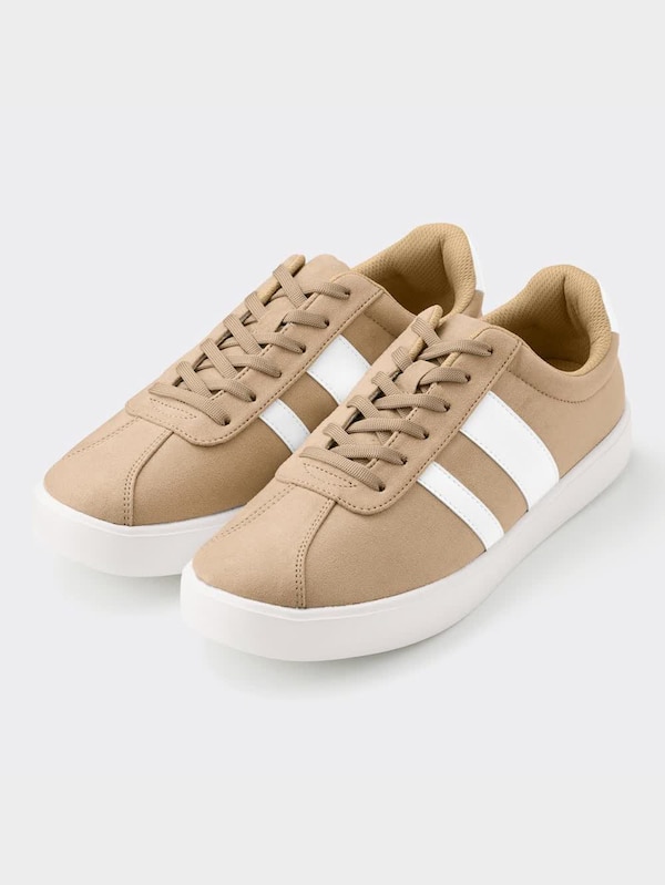 ライトソールスエードタッチスニーカー