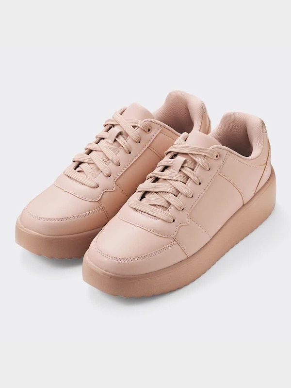 ボリュームソールコートスニーカー+E