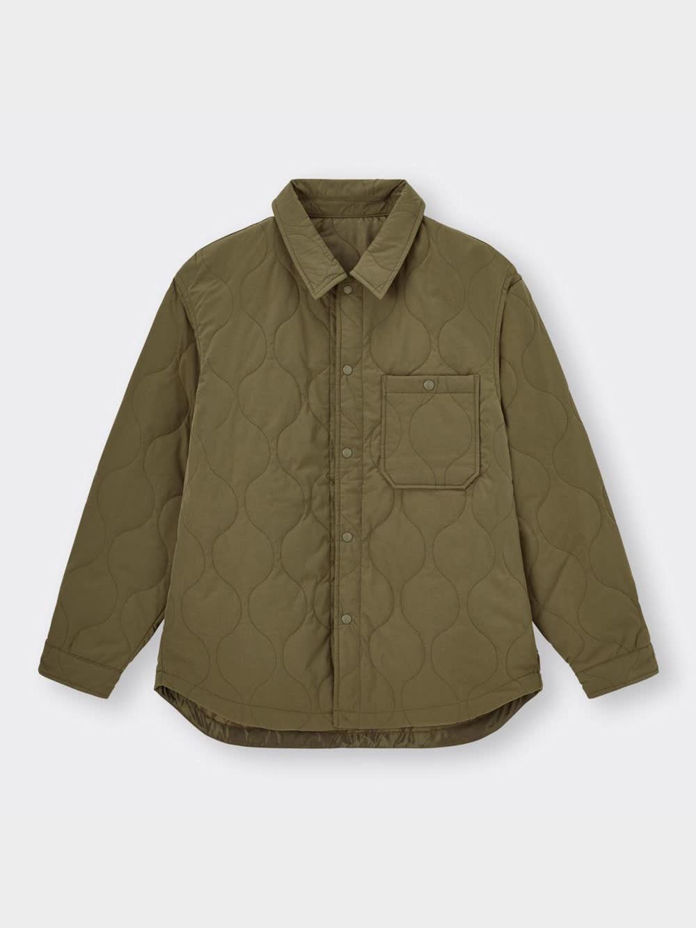 GU公式 | キルティングリラックスフィットシャツ(長袖)NT+X