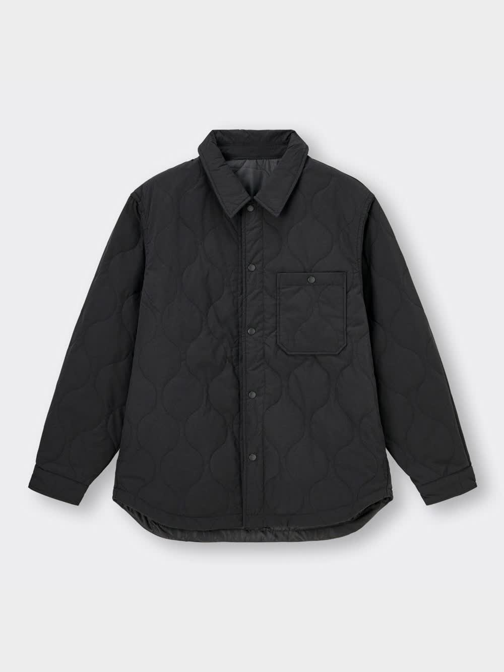 GU公式 | キルティングリラックスフィットシャツ(長袖)NT+X