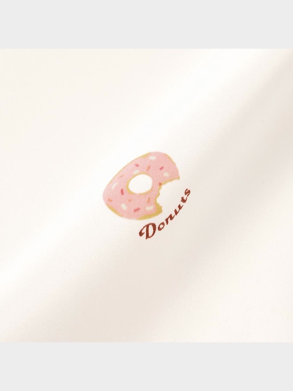 サテンパジャマ(半袖&ショートパンツ)(ドーナツ)+X