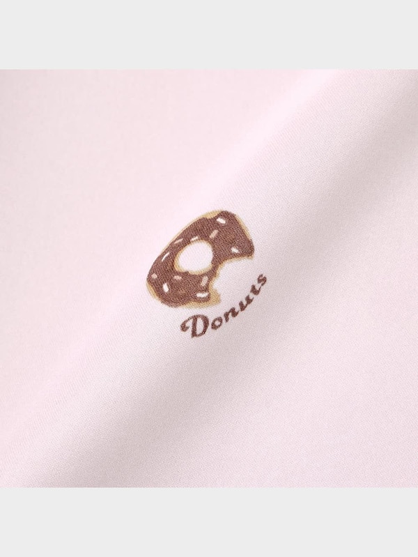 サテンパジャマ(半袖&ショートパンツ)(ドーナツ)+X