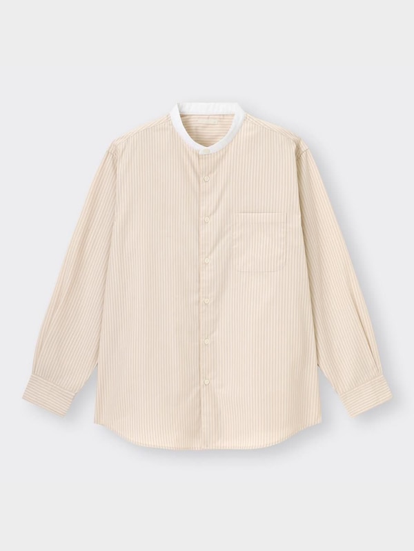 リラックスフィットバンドカラーシャツ(クレリック)SW+E