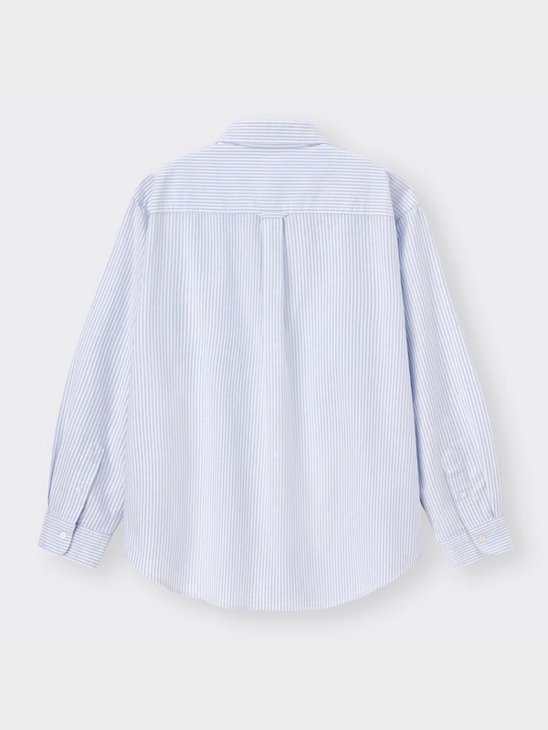 オックスフォードリラックスフィットシャツ(長袖)ストライプSW