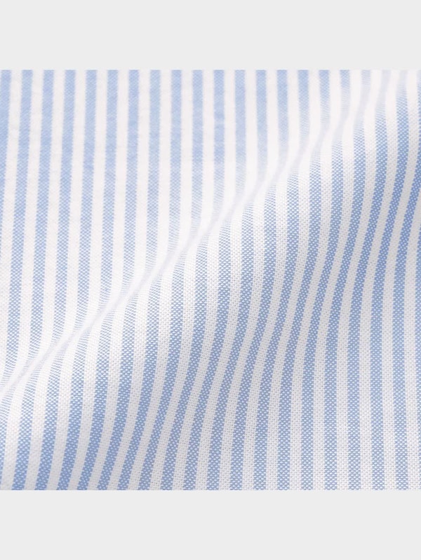 オックスフォードリラックスフィットシャツ(長袖)ストライプSW