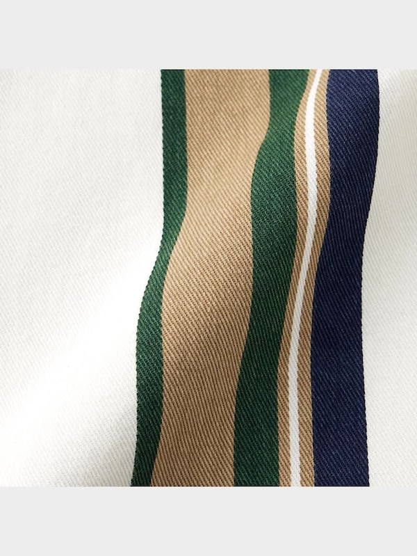 ツイルオーバーサイズシャツ(長袖)(ストライプ)