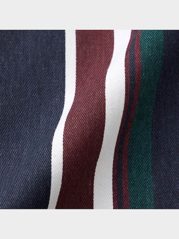 ツイルオーバーサイズシャツ(長袖)(ストライプ)