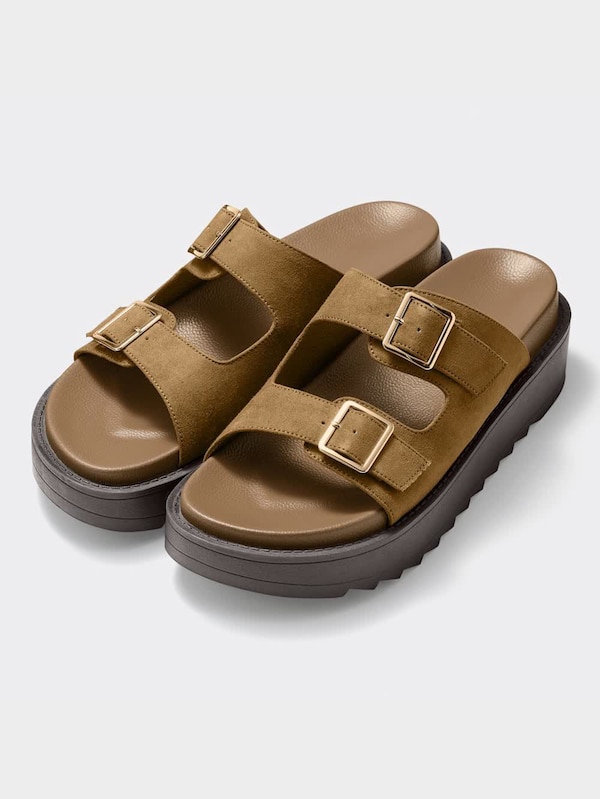 ダブルストラップコンフォートサンダル