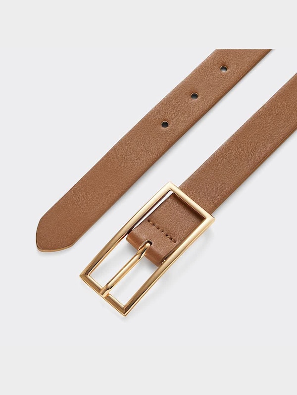 スクエアメタルバックルベルト