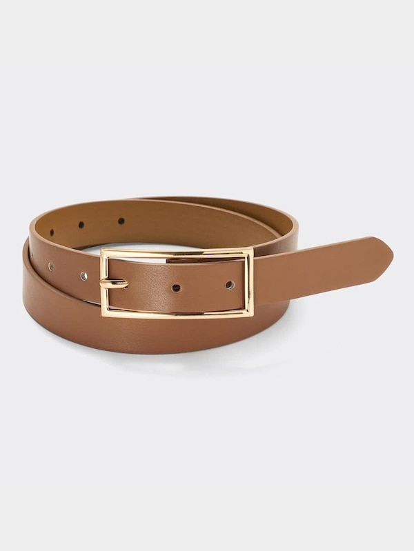 スクエアメタルバックルベルト