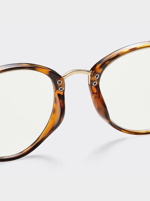 ブルーライトカットコンビネーションラウンドグラス