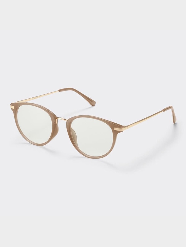 ブルーライトカットコンビネーションラウンドグラス