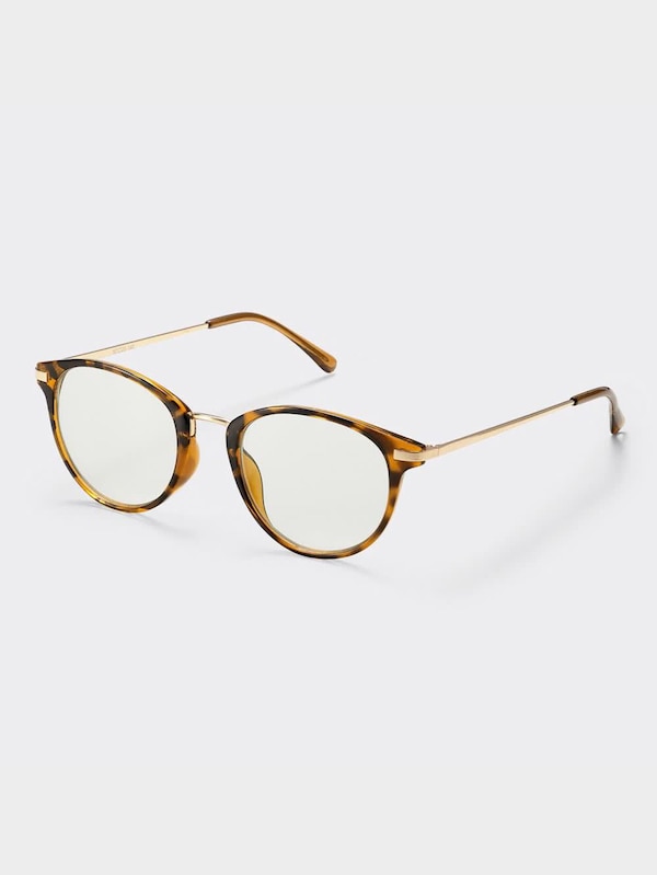 ブルーライトカットコンビネーションラウンドグラス