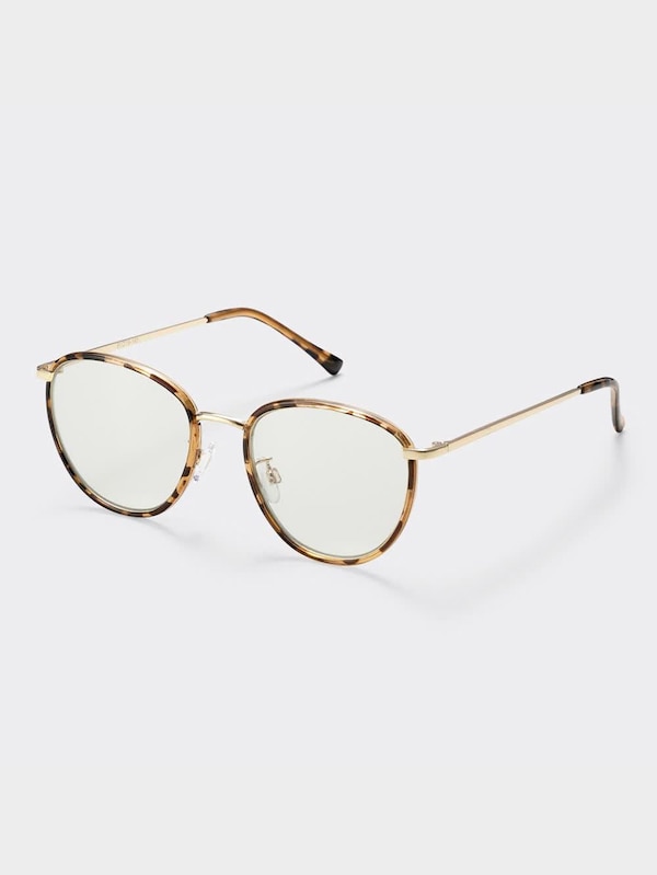 ブルーライトカットメタルコンビネーションボストングラス