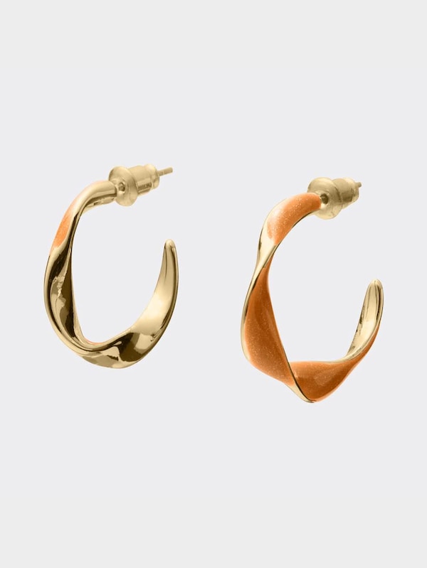 ツイストフープピアス
