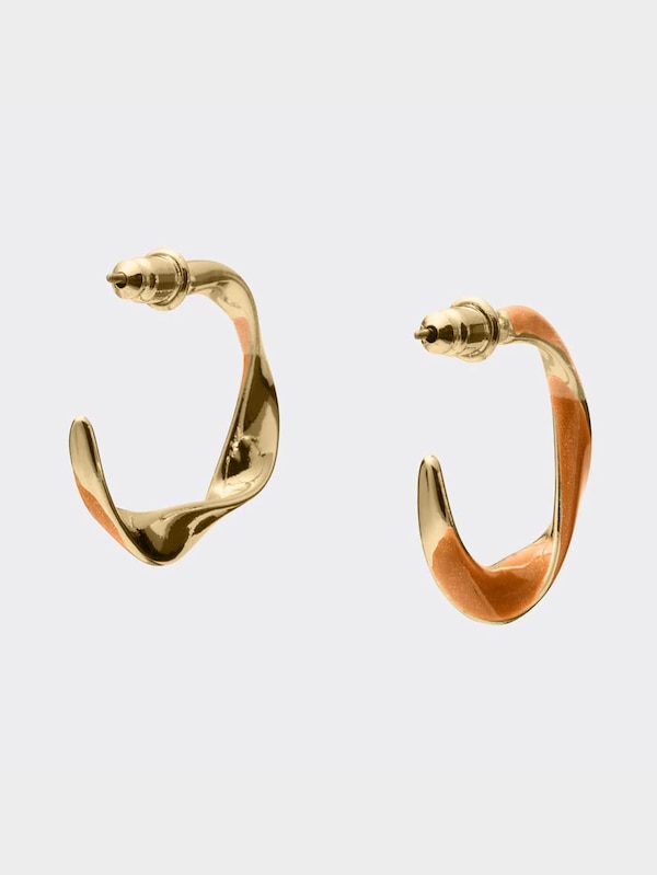 ツイストフープピアス