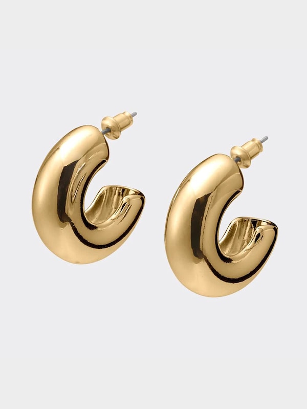 ボリュームラウンドピアス&イヤーカフセット