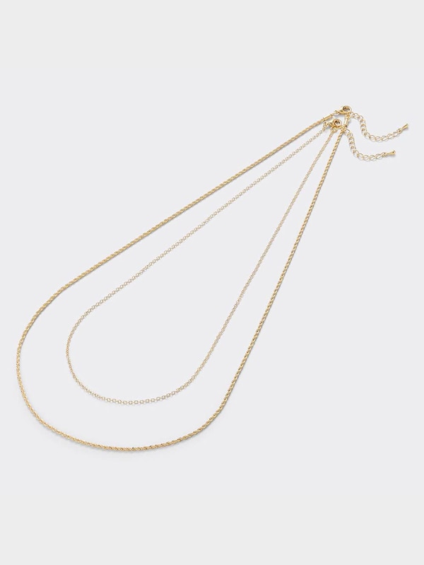 ツイストチェーン ネックレスセット