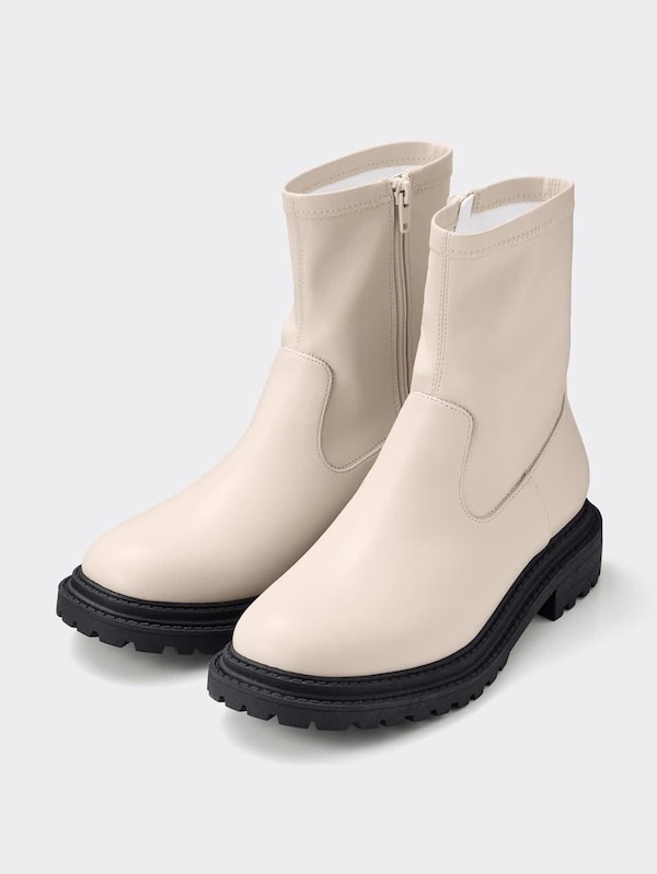 ウルトラストレッチボリュームソールショートブーツ