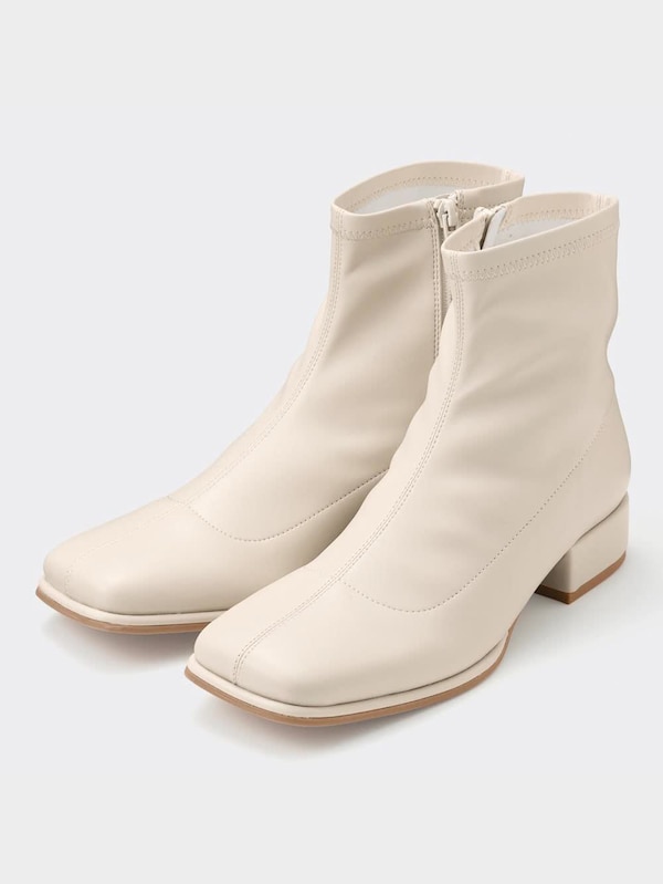 ウルトラストレッ��チローヒールブーツ+X