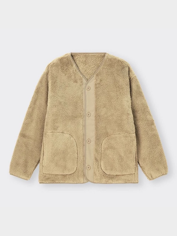 フリースビッグカーディガン(長袖)+E