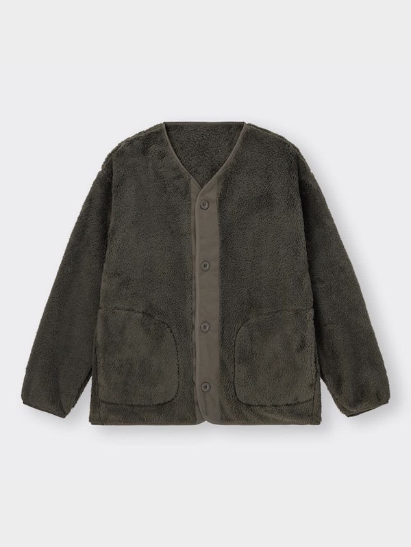 フリースビッグカーディガン(長袖)+E