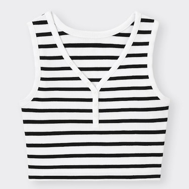 Gu公式 クロップドタンクトップ ボーダー Yg X ファッション通販サイト Gu公式 クロップドタンクトップ ボーダー Yg X ファッション通販サイト