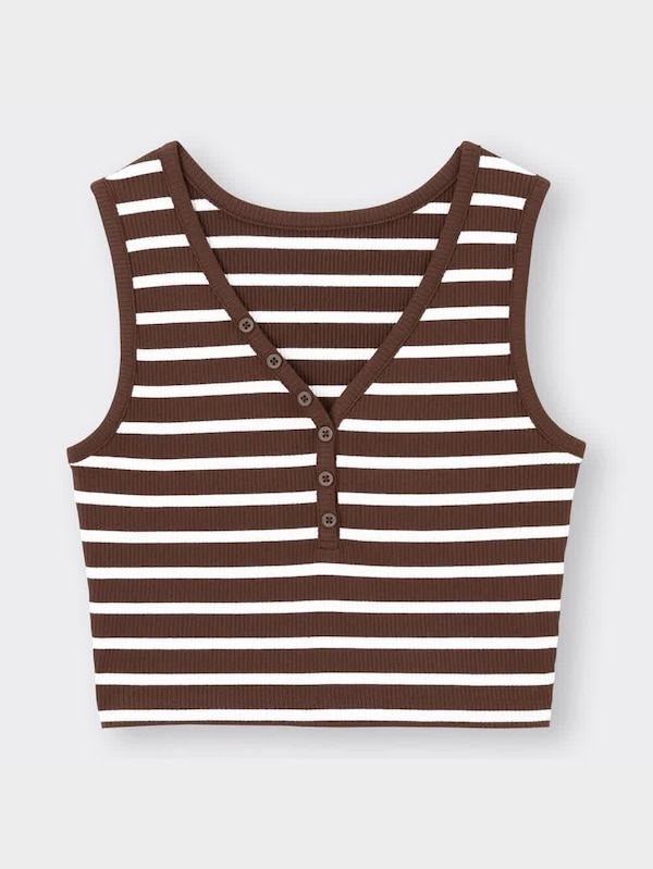 クロップドタンクトップ(ボーダー)YG+X