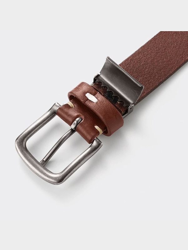 ベジタブルタンドレザーヴィンテージナローベルト(アジャスタブル)