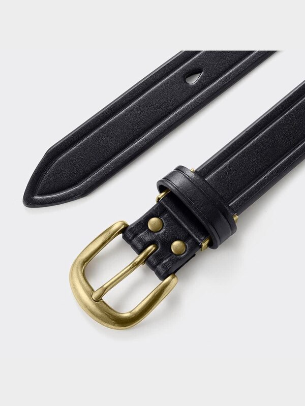 ベジタブルタンドレザーラインエンボスベルト(アジャスタブル)