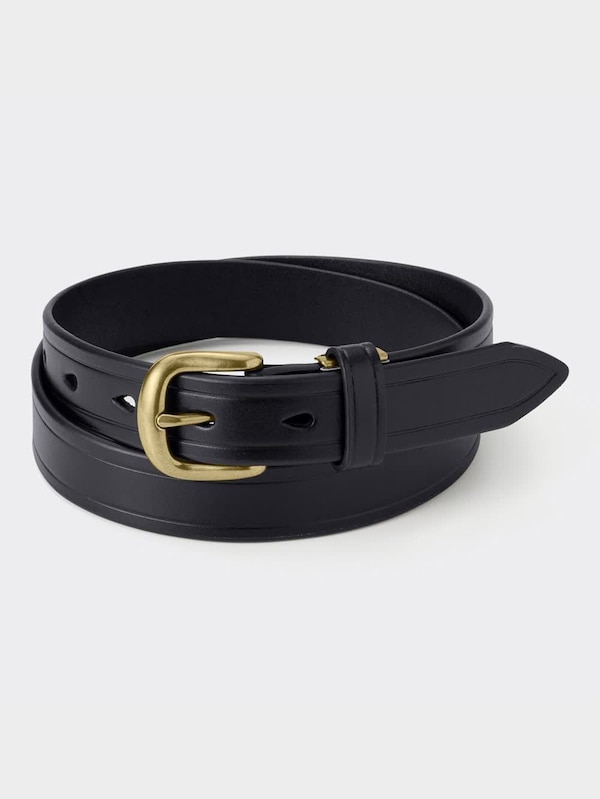 ベジタブルタンドレザーラインエンボスベルト(アジャスタブル)