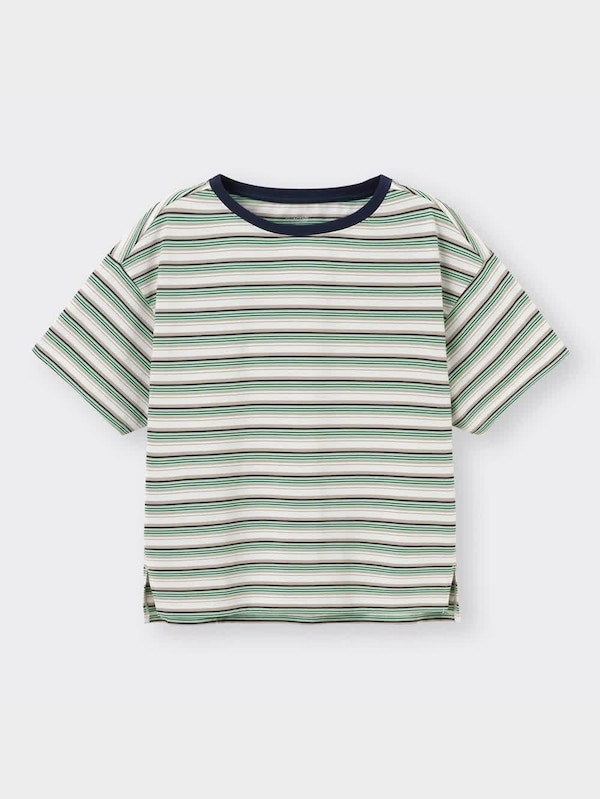 クイックドライT(半袖)(ボーダー)GA+E