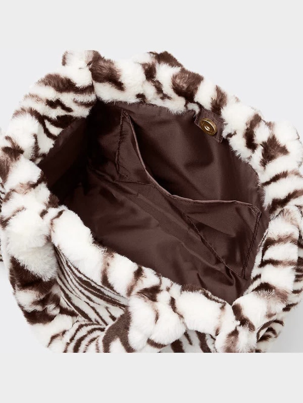 フェイクファートートバッグ+E