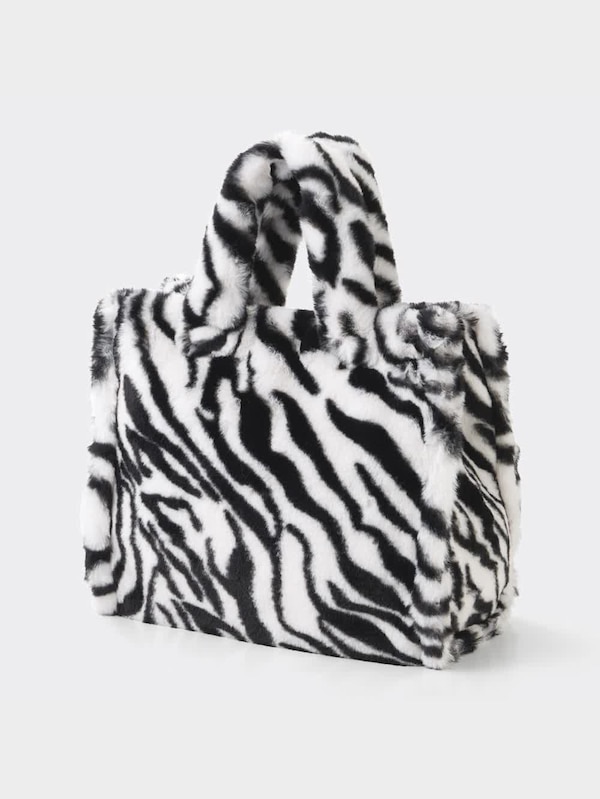 フェイクファートートバッグ+E