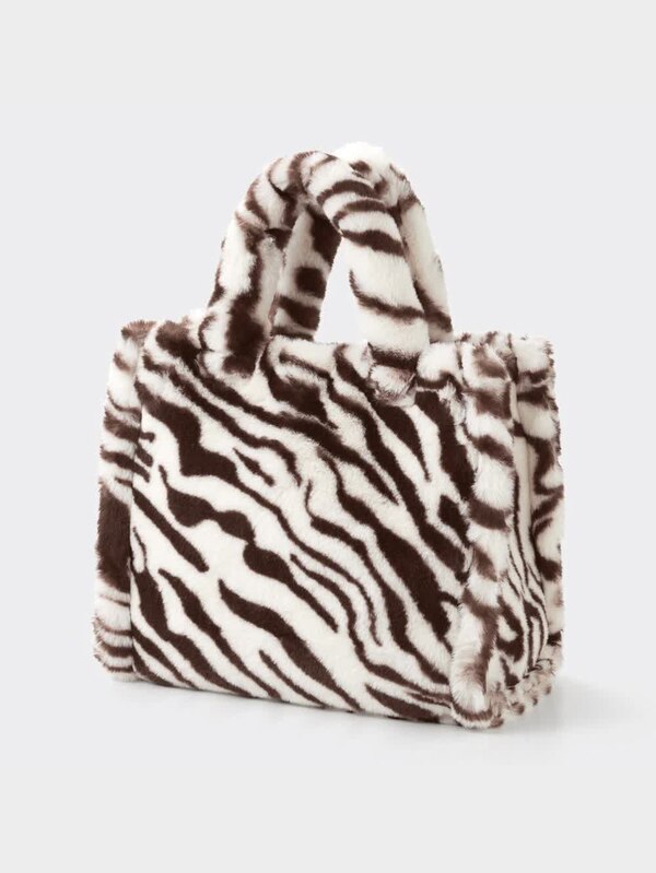 フェイクファートートバッグ+E