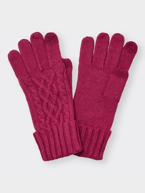 ケーブルニットグローブ