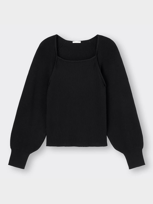 スクエアネックセーター(長袖)YT+X